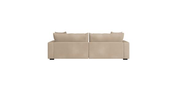 Megasofa Pelle-Megasofa - Wengefarben/Beige, Trend, Textil (261/124cm) - Luca Bessoni