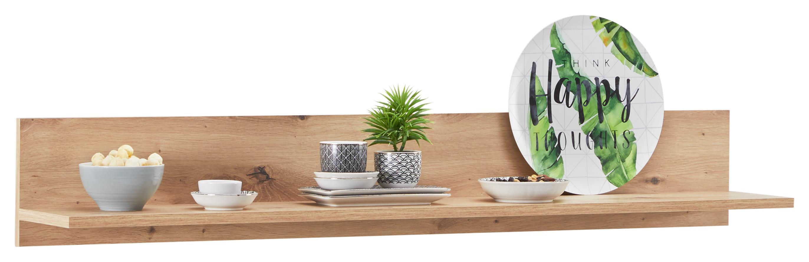 Wandboard Kashmir New - Eichefarben, MODERN, Holzwerkstoff (120/20/20cm) - James Wood