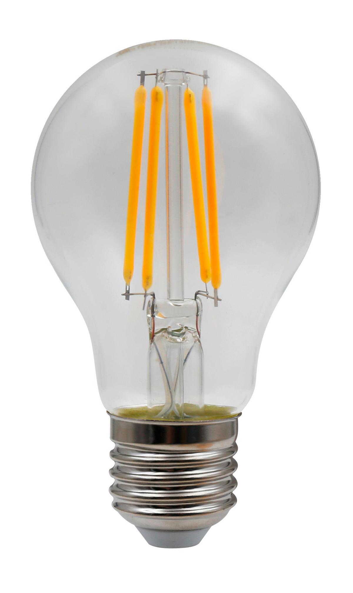 LED žárovka E27, 4W, 230V - čiré, sklo (6/10,6cm)