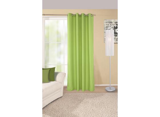 Ösenvorhang Ocean - Grün, KONVENTIONELL, Textil (140/245cm) - Ombra Ösenvorhang Ocean - Grün, KONVENTIONELL, Textil (140/245cm) - Ombra