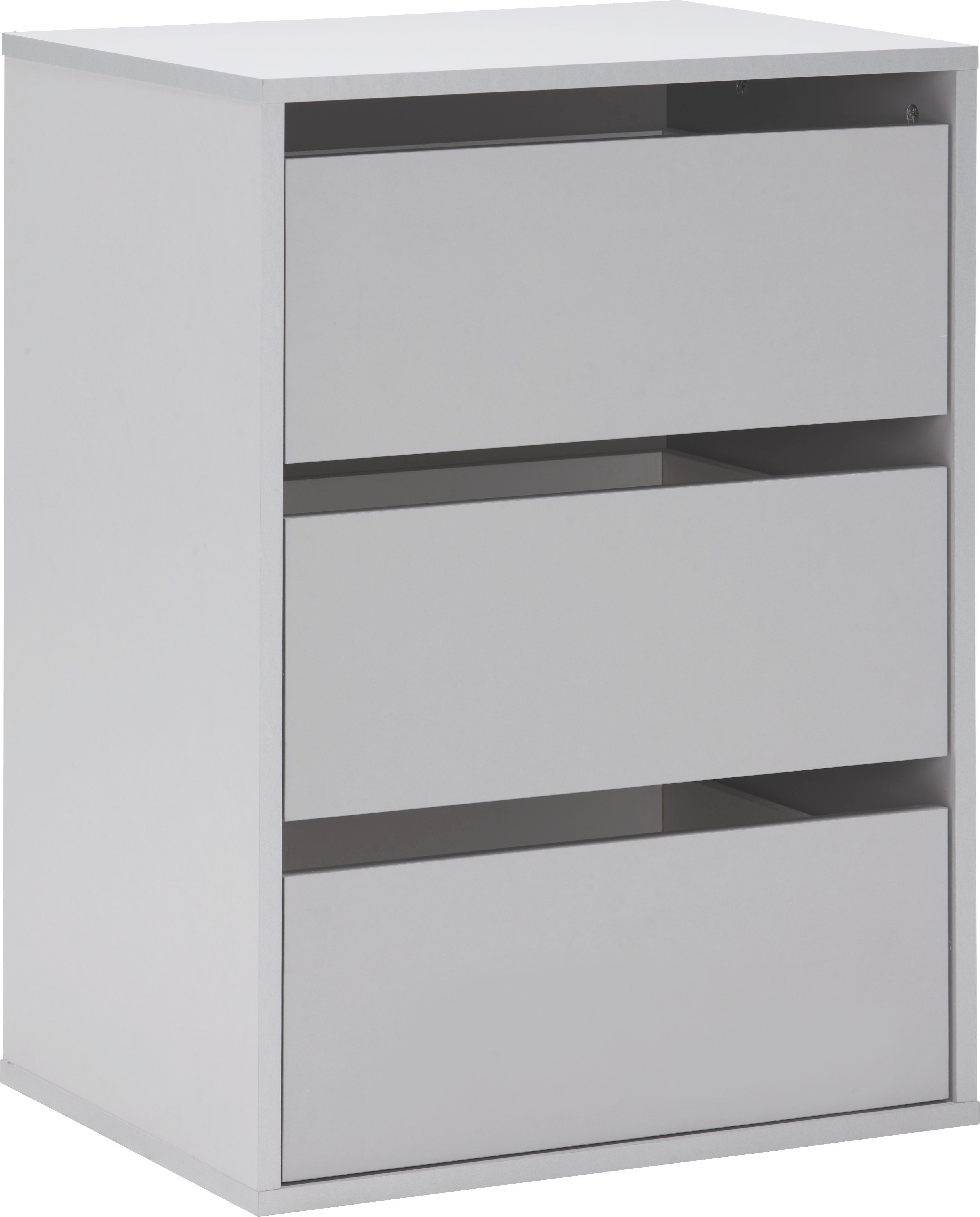 Fiókos Betét Express - Szürke, Faalapú anyag/Műanyag (51/70,6/39,6cm)