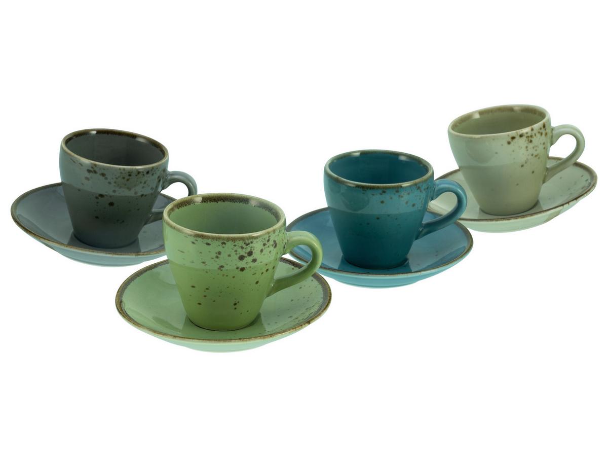 Nature Collection 8-Teilig Beige, Grau, Blau, Grün - Blau/Beige, Trend, Keramik - Creatable