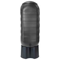 Regentonne Mit Ständer Schwarz 250 L - Schwarz, Basics, Kunststoff (121/52/54cm)