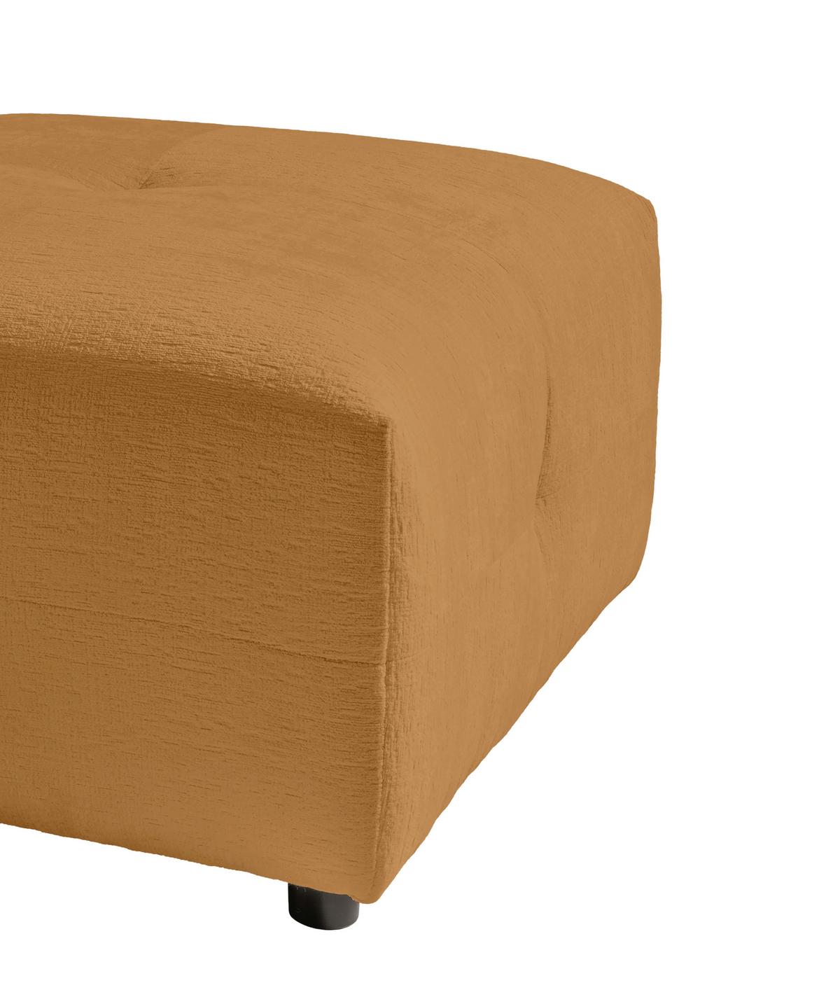 Hocker Velice, Goldfarben B: 72 Cm - Goldfarben/Schwarz, Design, Textil (72/44/72cm) - Livetastic