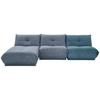 Ecksofa Giselle Blaugrau/petrol S: 185x315 Cm - Blaugrau/Petrol, Trend, Textil (185/315cm) - Livetastic
