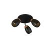 Deckenstrahler Bidar D: 58 Cm Schwarz Kieferfarben Goldfarbe - Goldfarben/Schwarz, Trend, Holz/Metall (58/27cm)