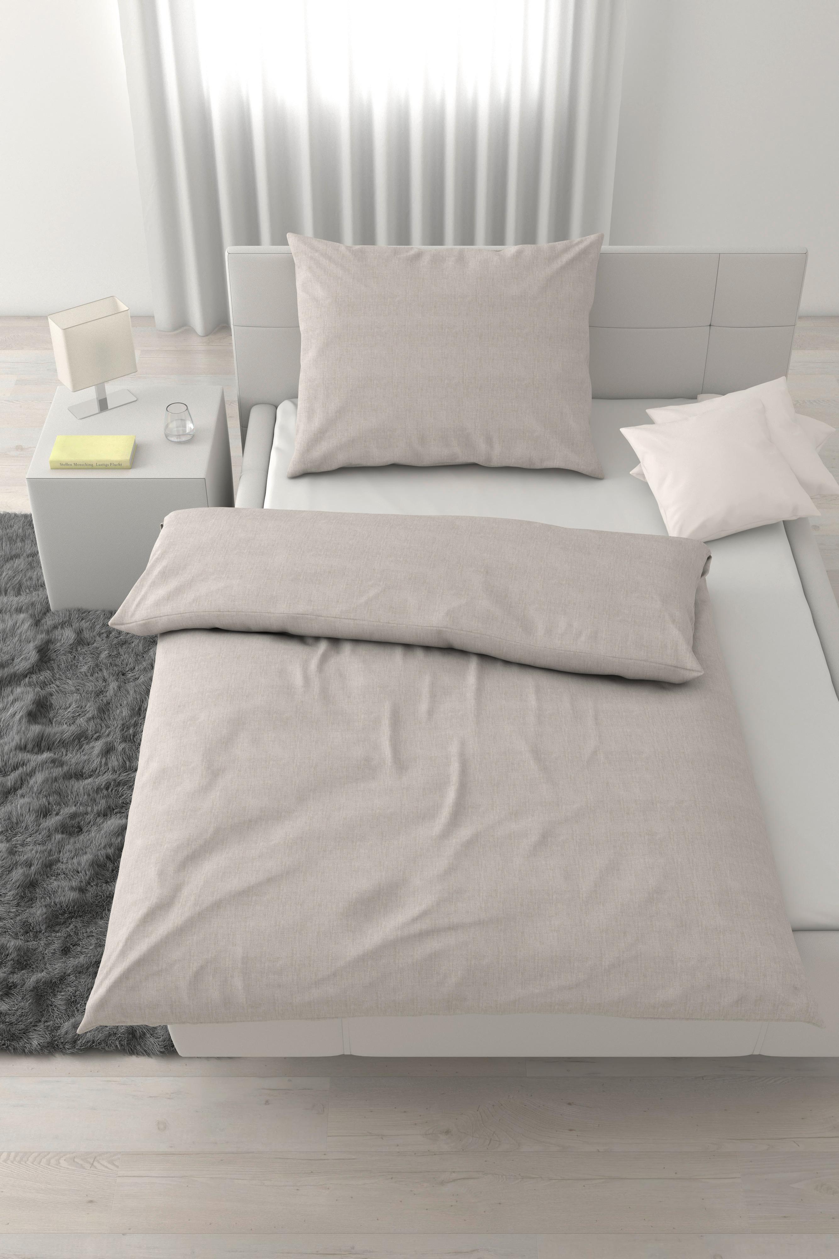 POVLEČENÍ TY, ca. 70x90/140x200cm - světle šedá, textil (140/200cm) - Mömax
