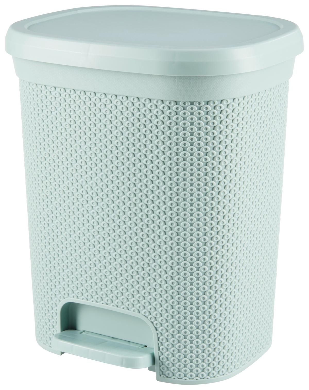 Szemetesvödör Luca Kb. 15l - fekete/sötétzöld, Konventionell, műanyag (25,8/31,3/37,3cm) - Luca Bessoni