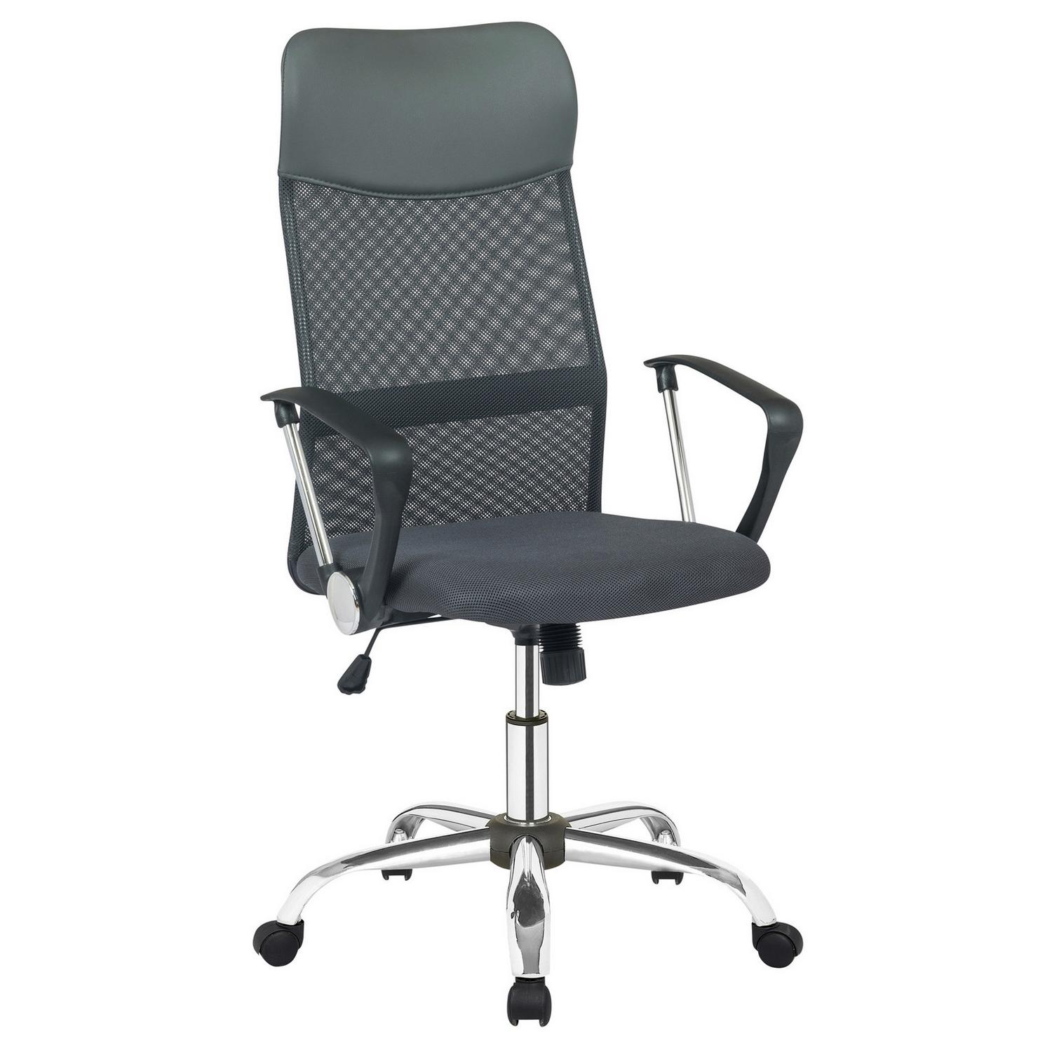 Drehstuhl Grau/Silberfarben B: 62cm Grau, Silberfarben