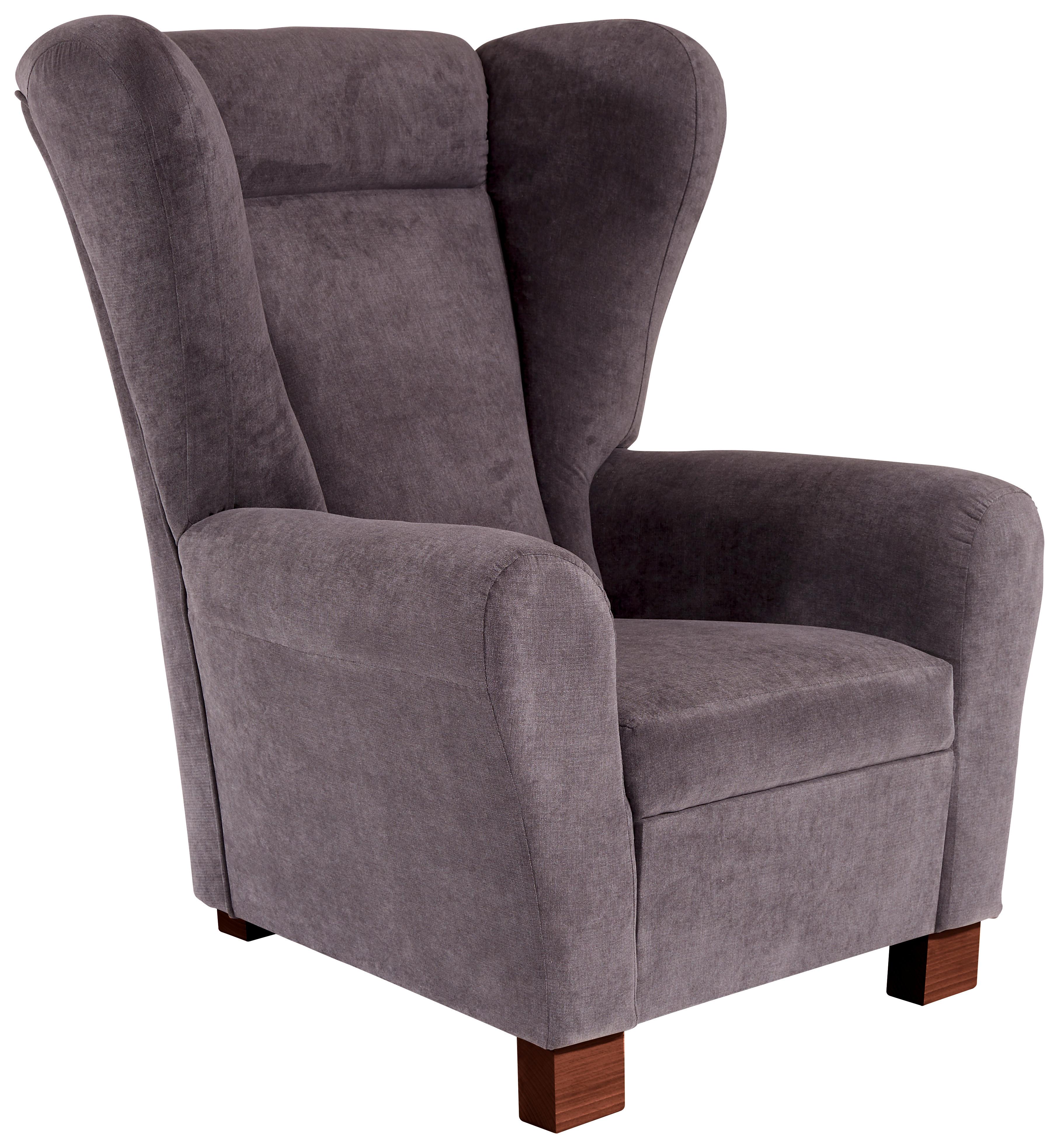 Kreslo Ušiak Chandler - svetlohnedá/antracitová, Moderný, kov/drevo (95/109/97cm) - Ondega