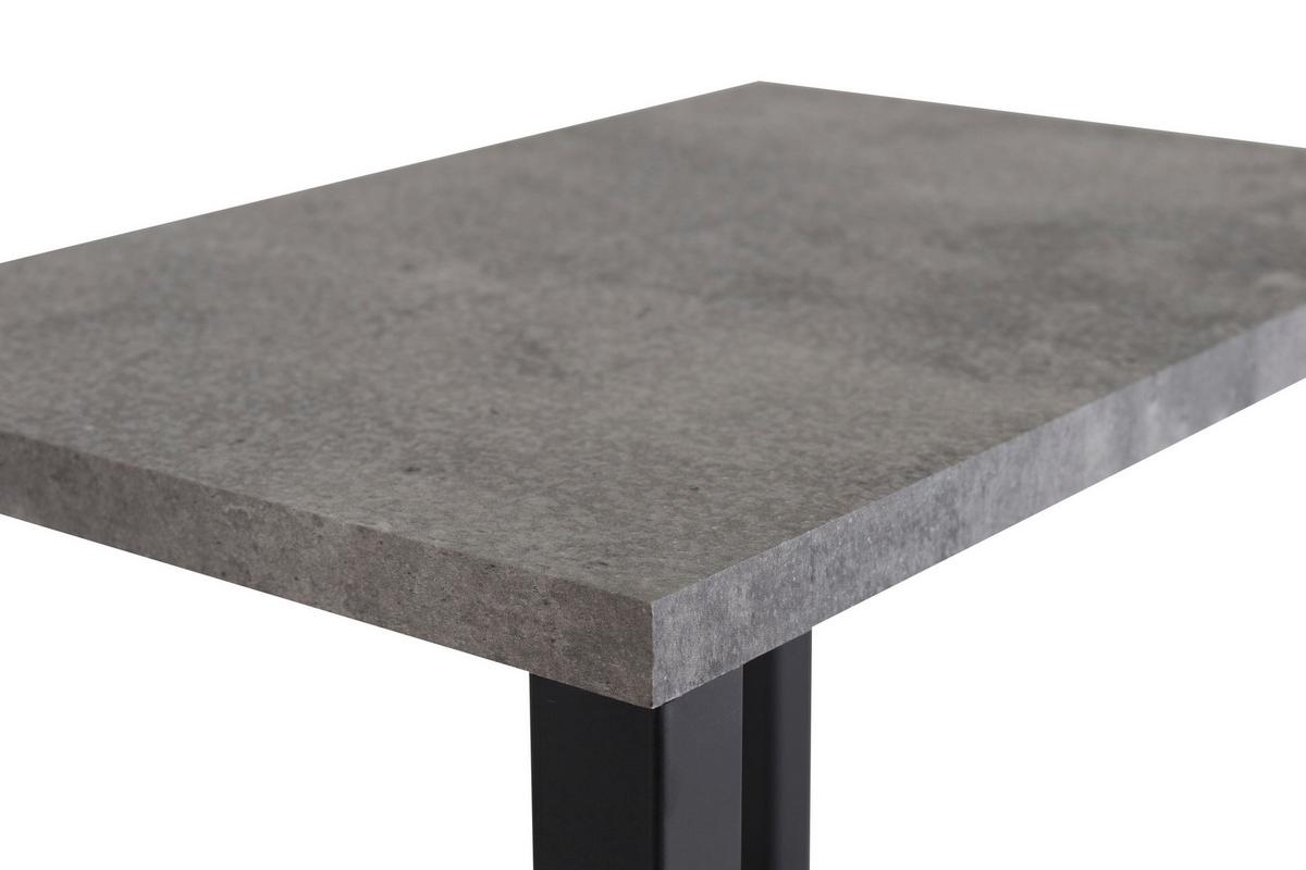 Nachttisch Rise - Schwarz/Grau, Design, Holzwerkstoff/Metall (30/70/45cm) - Livetastic