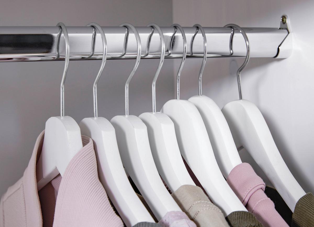 Drehtürenschrank 95cm Hakon Kiefer Massiv - Weiß, LIFESTYLE, Holz (95/190/55cm) - MID.YOU