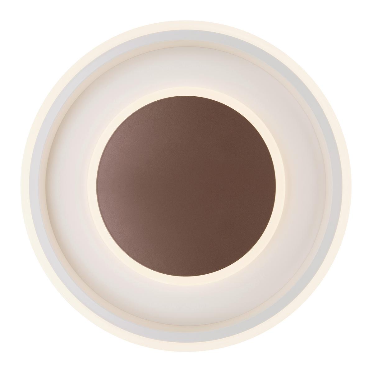 Led Mennyezeti Lámpa 48398-40 Goffi - barna/opál, Konventionell, műanyag/fém (50/9cm)