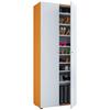 Schuhschrank Vandol Braun/Weiß/Buche Dekor B: 71cm - Buchefarben/Schwarz, Design, Holzwerkstoff (71/180/39cm) - MID.YOU
