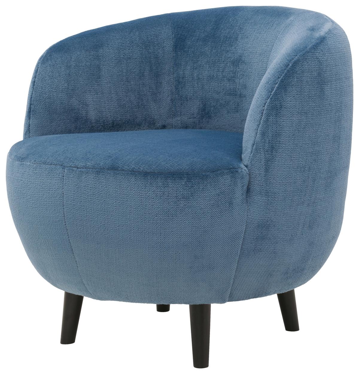 Sessel Looks Xiv - Blau/Schwarz, Design, Textil (72/72/76cm) - LOOKS by W.Joop