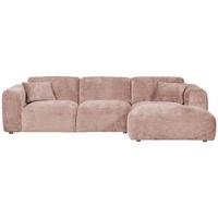 Ecksofa Cloud Taupe, Pink S: 280x165cm - Taupe/Pink, Design, Textil (280/165cm) - Livetastic