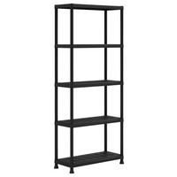 Plastový regál KUNSTSTOFF PLUS 75cm - antracitová, Konvenční, plast (75/176/32cm) - Keter