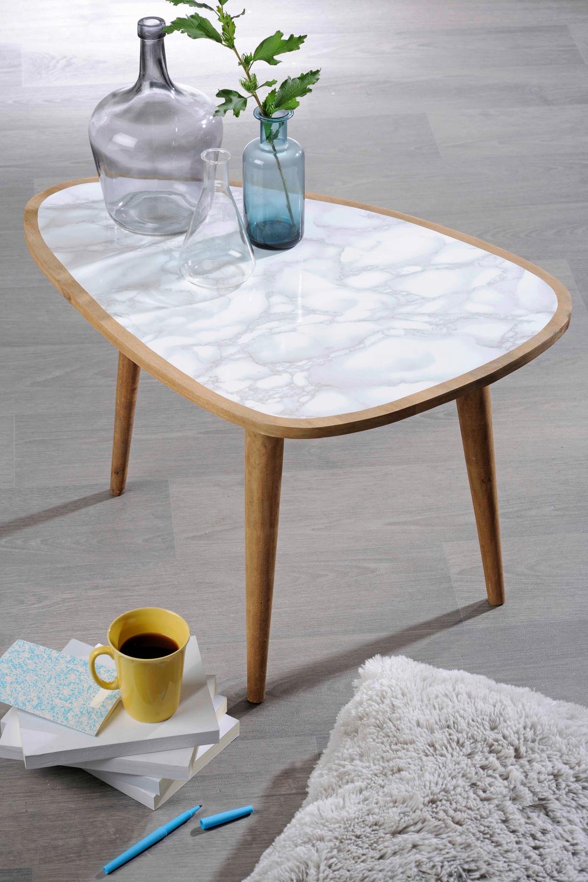 Klebefolie Marmoroptik Grau Basic-Line 45x150 Cm - Grau, KONVENTIONELL, Kunststoff (45/150cm)