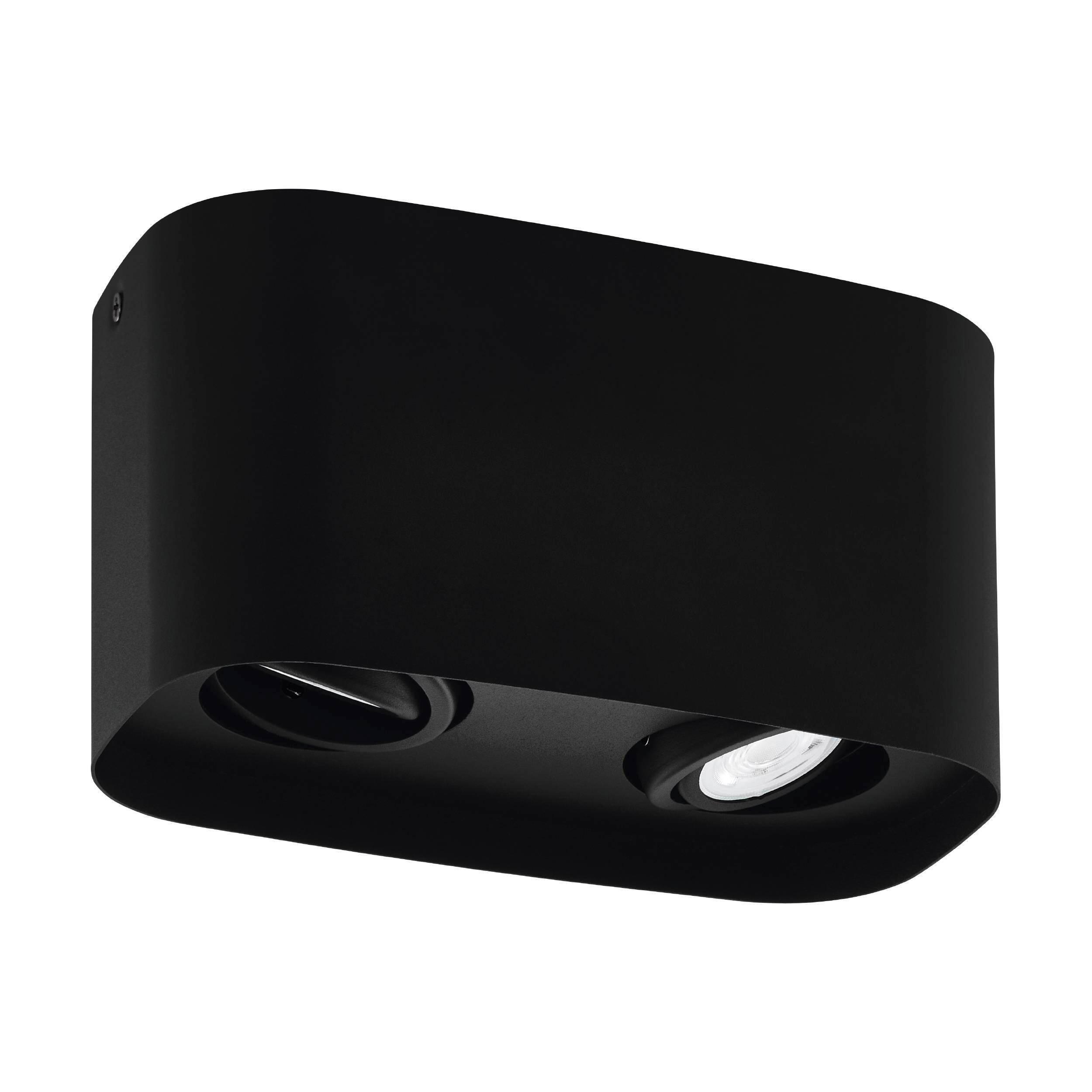 Deckenleuchte Caminales L: 24 cm Mit Smartphone-Steuerung - Schwarz, Design, Metall (24/12,5/12cm) - Eglo