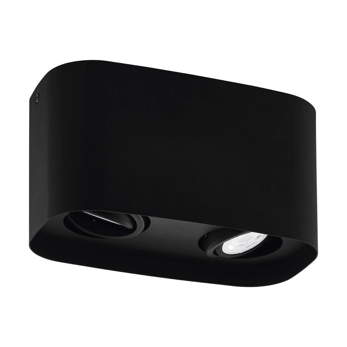Deckenleuchte Caminales L: 24 Cm Mit Smartphone-Steuerung - Schwarz, Design, Metall (24/12,5/12cm) - Eglo