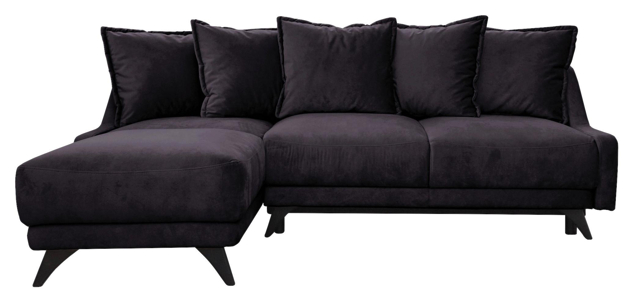 Sedacia Súprava S Rozkladom Royal Rose Tmavosivá - čierna/tmavosivá, Basics, drevo/kompozitné drevo (155/225cm) - MID.YOU