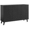 Široká komoda PHUKET š: 120 cm - čierna, Design, kompozitné drevo/plast (120/78/39,1cm) - Livetastic