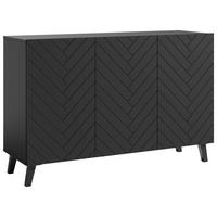 Sideboard Phuket 120 - Schwarz, Design, Holzwerkstoff (120/78/39,1cm) - Livetastic