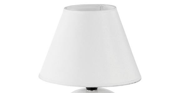 Tischlampe Cindy Cremefarben mit Kugel-Keramikfuß - Creme, KONVENTIONELL, Keramik/Textil (18/23cm) - James Wood