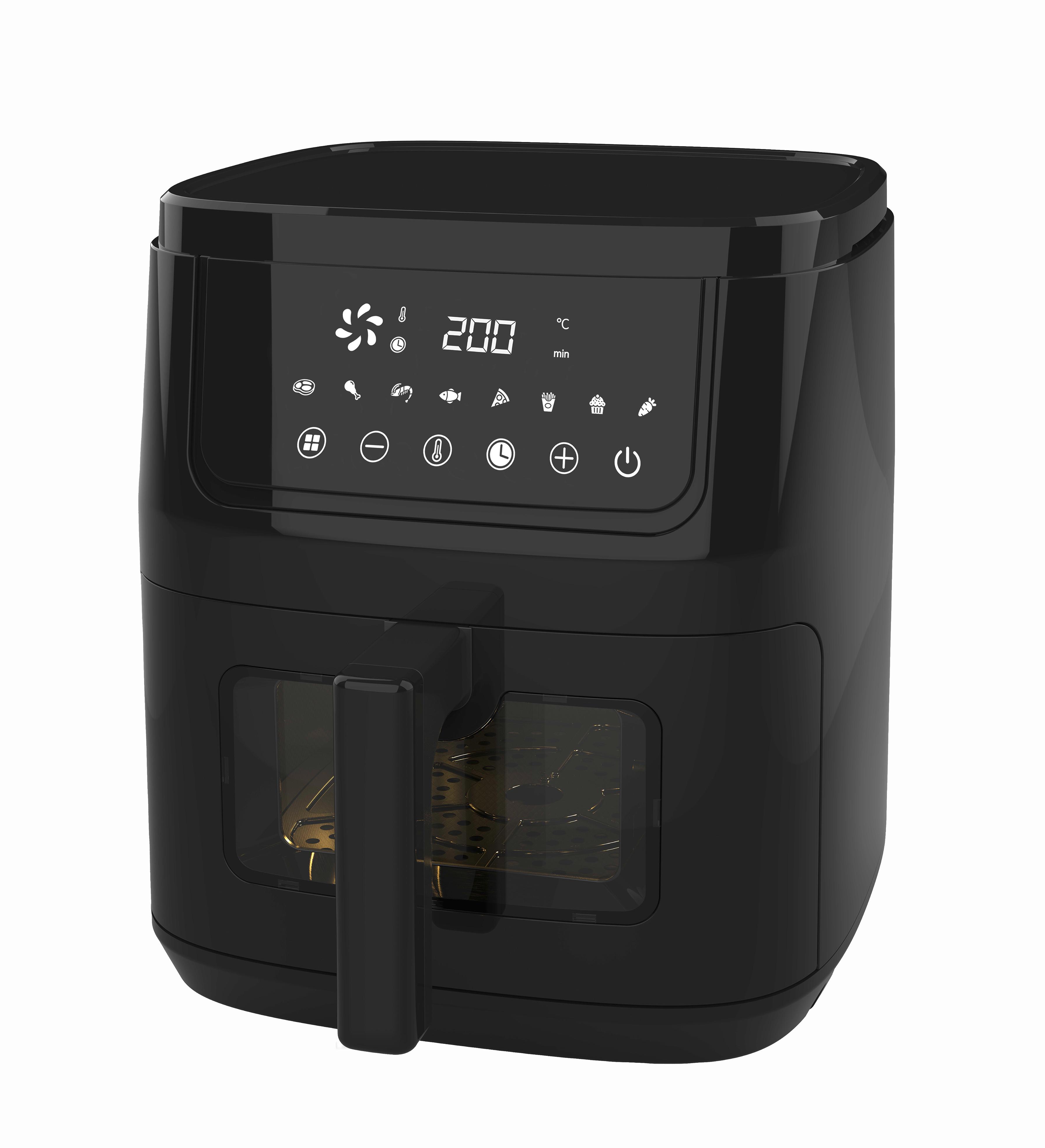 Heißluftfritteuse 1600 Watt - Schwarz, MODERN, Kunststoff/Metall (29/41,5/33cm) - Bono