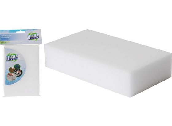 Schwamm 3er Set - Weiß, Basics, Kunststoff (11,5/6,5/2,5cm) Schwamm 3er Set - Weiß, Basics, Kunststoff (11,5/6,5/2,5cm)