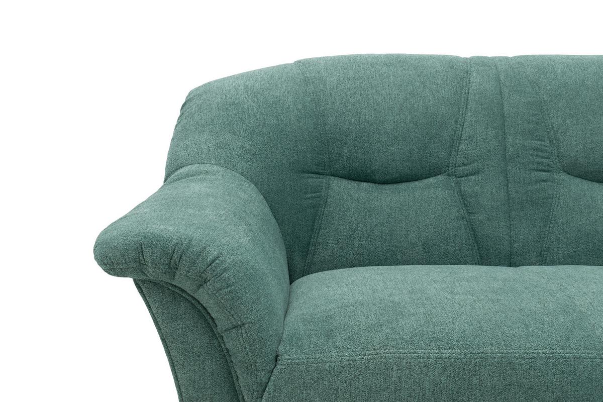 Ecksofa Sarafina Petrol - Petrol/Schwarz, KONVENTIONELL, Textil (232/146cm) - MID.YOU