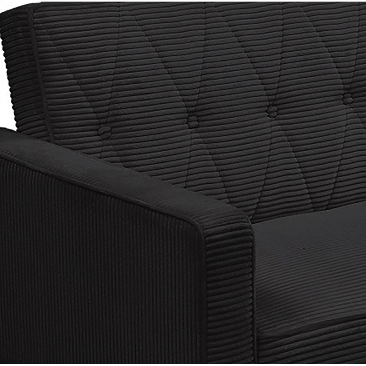 Schlafsofa Aarhus Anthrazit, mit Schlaffunktion - Anthrazit/Braun, Basics, Textil (213/81/86cm) - Livetastic