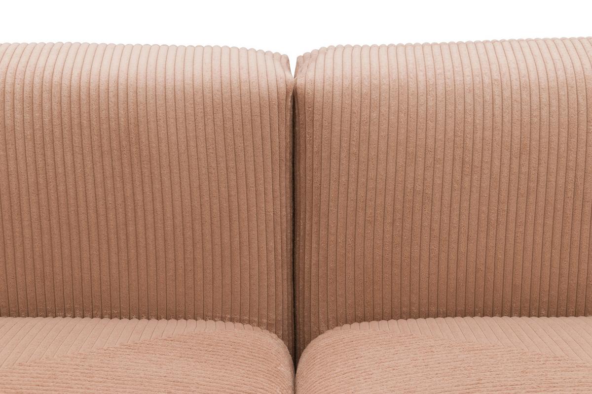 Sofaelement Rosa, Roségold B: 108 cm - Roségold/Schwarz, Design, Textil (108/69/108cm) - MID.YOU