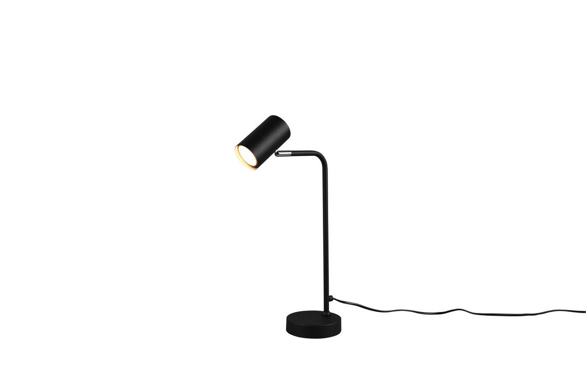 Tischlampe Marley Schwarz mit Kippschalter - Schwarz, Basics, Metall (45/12/25cm) - Trio Leuchten