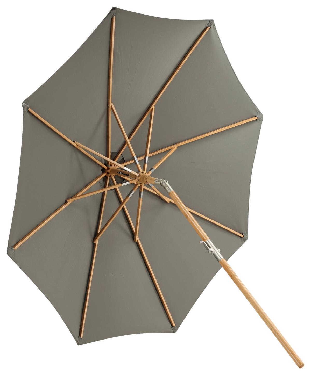 Sonnenschirm Cerox L/B: 270x250 cm Grau - Grau, KONVENTIONELL (270/250cm) - Gardenson
