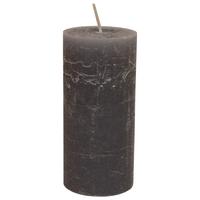 VÁLCOVÁ SVÍČKA LIA - šedá, Moderní (6,8/15cm) - Premium Living