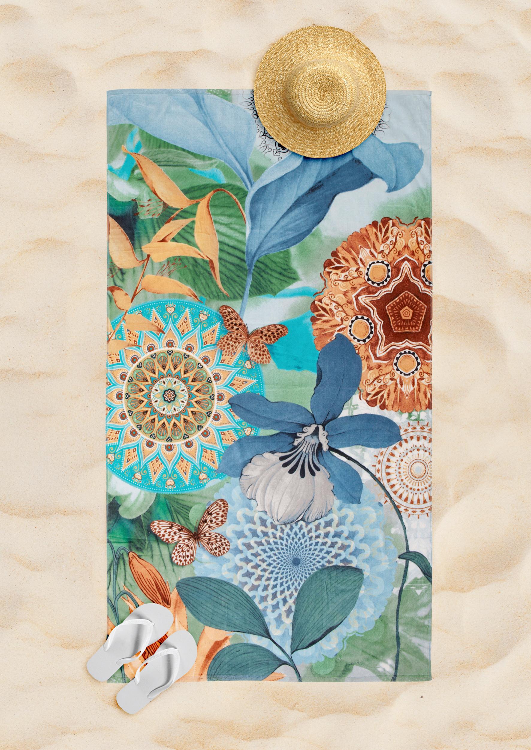 Strandtuch Zephir Multicolor 100x180 cm - Multicolor, Trend, Textil (100/180cm)