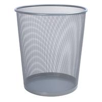Koš na papír MESH - barvy stříbra, kov (30,5/34,5/29,5cm) - Based