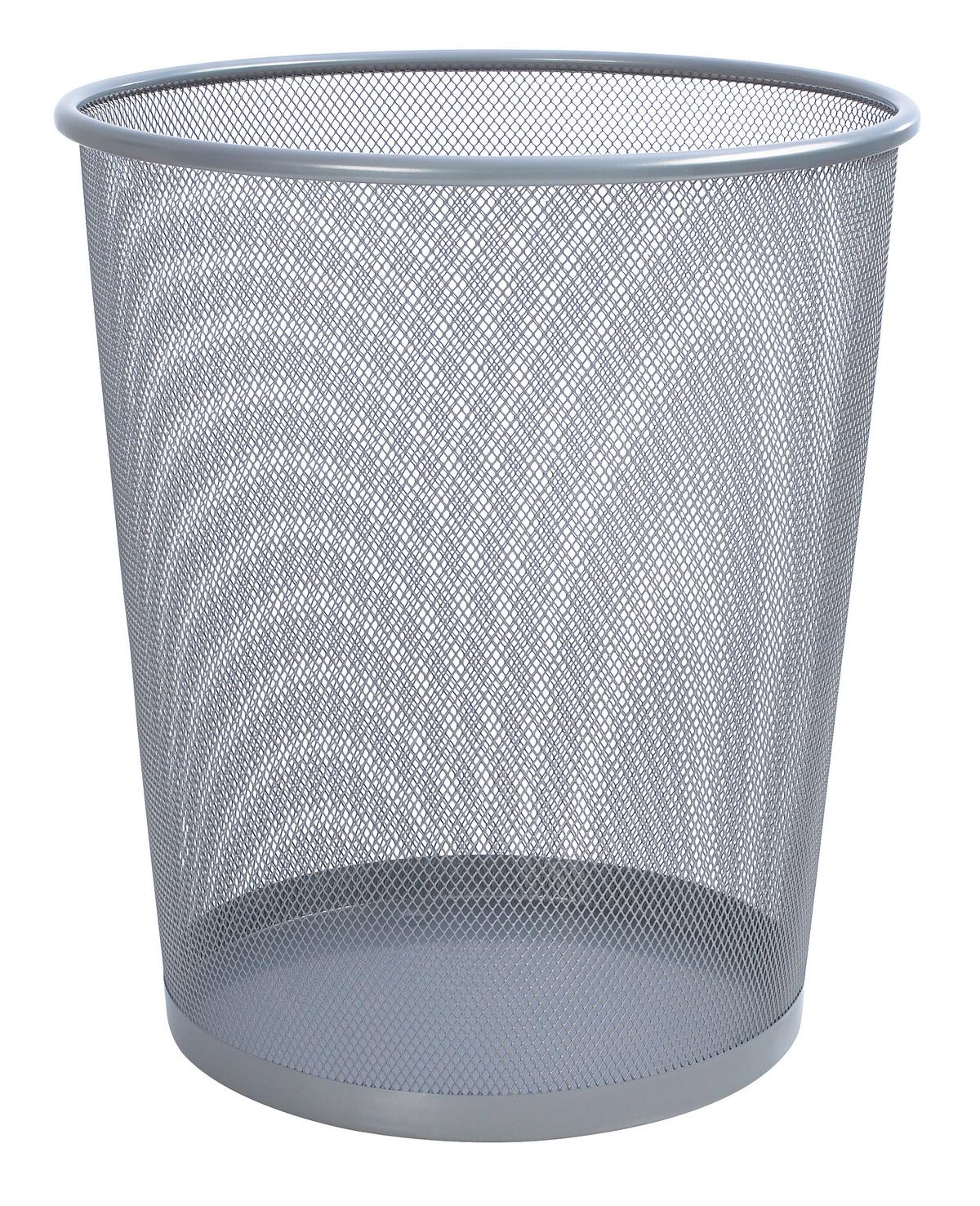 Kôš na papier MESH - strieborná, kov (30,5/34,5/29,5cm) - Based