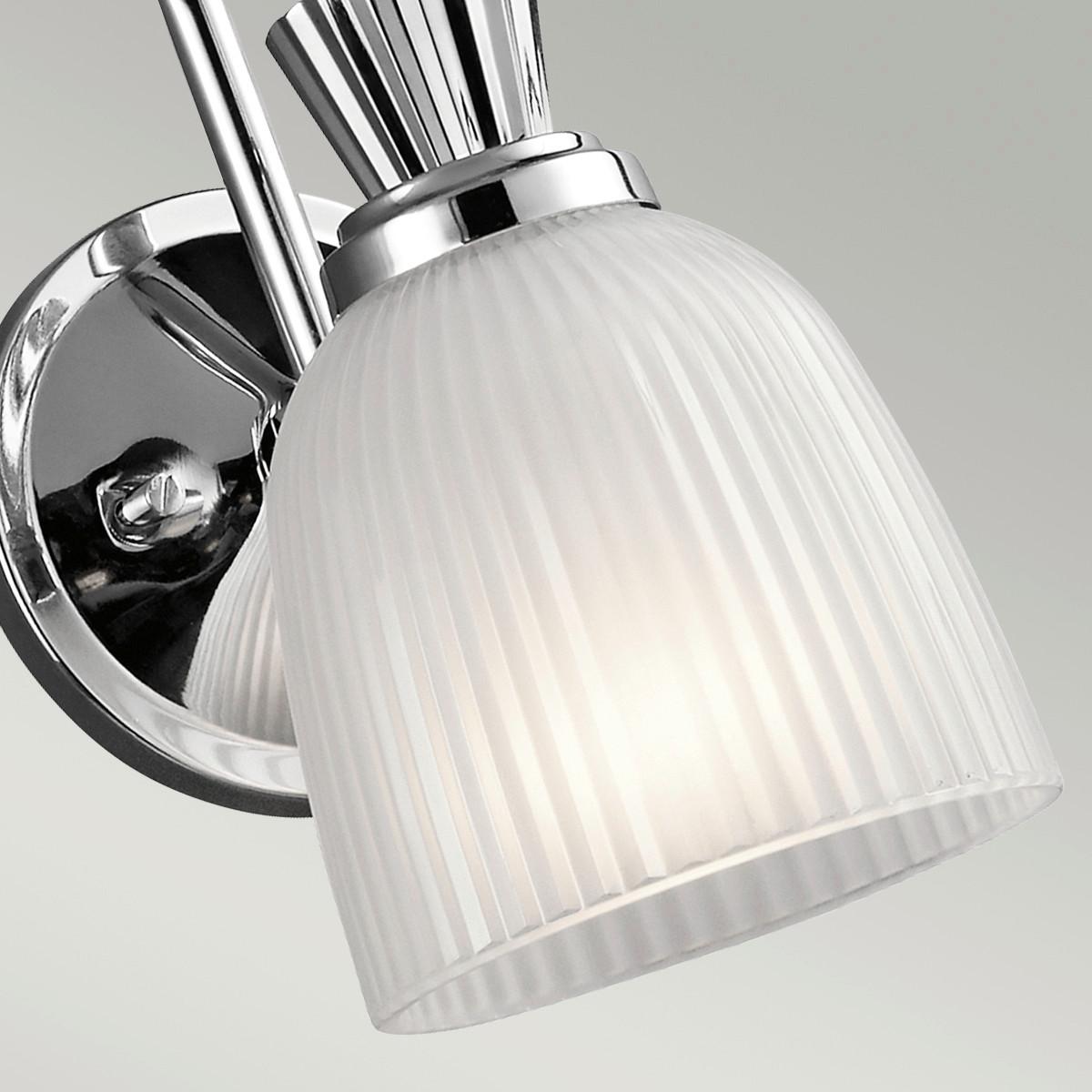 Bad-wandleuchte Cora1bath Ip44 1-Flammig In Chromfarben - Chromfarben, Design, Glas/Metall (12.7/24.1/17.2cm) - Elstead Lighting