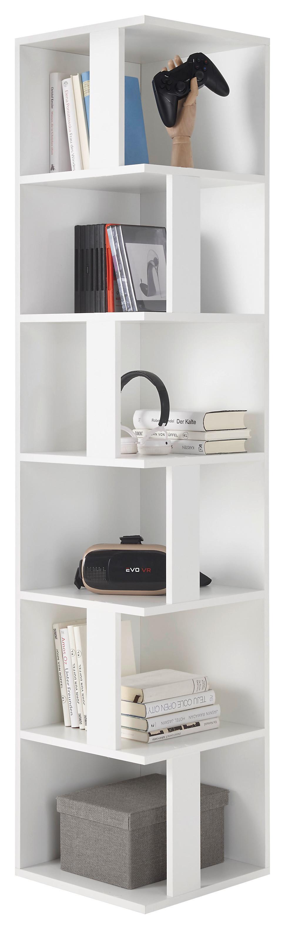 Eckregal Corner Shelf 38 Cm Weiß - Weiß, Basics, Holzwerkstoff (38/186/38cm) - P & B