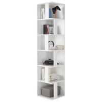Eckregal Corner Shelf 38 cm Weiß - Weiß, Basics, Holzwerkstoff (38/186/38cm) - P & B