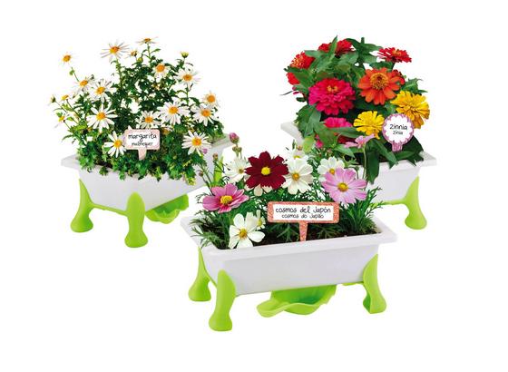Kinder-pflanzset Grüner Daumen Blumen - Weiß/Grün, MODERN, Kunststoff (39/10/30cm) Kinder-pflanzset Grüner Daumen Blumen - Weiß/Grün, MODERN, Kunststoff (39/10/30cm)