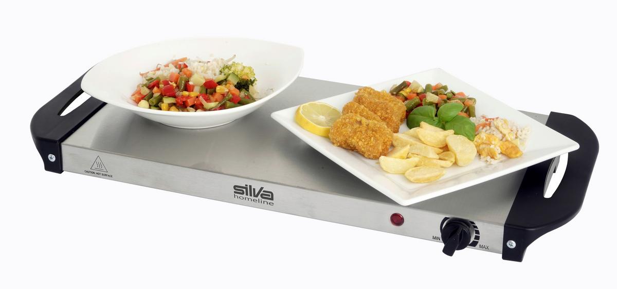 Chafing-dish Sh 4.1 - Edelstahlfarben/Schwarz, Basics, Metall (64/14/36,4cm) - Silva Homeline