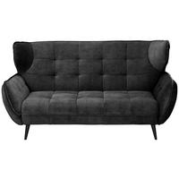 2-Sitzer-Sofa Ariana, Anthrazit B: 191 cm - Anthrazit/Schwarz, MODERN, Textil (191/105/98cm) - MID.YOU