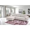 Ecksofa Bonito Beige, Schenkel: 176x255 cm - Beige/Schwarz, Design, Textil (176/260cm) - Livetastic
