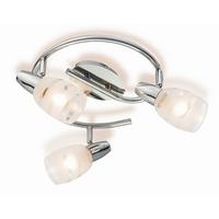 Strahler Dija 3-flammig Verstellbar Ø 28 Cm - Klar/Chromfarben, KONVENTIONELL, Glas/Metall (28/19cm) - James Wood