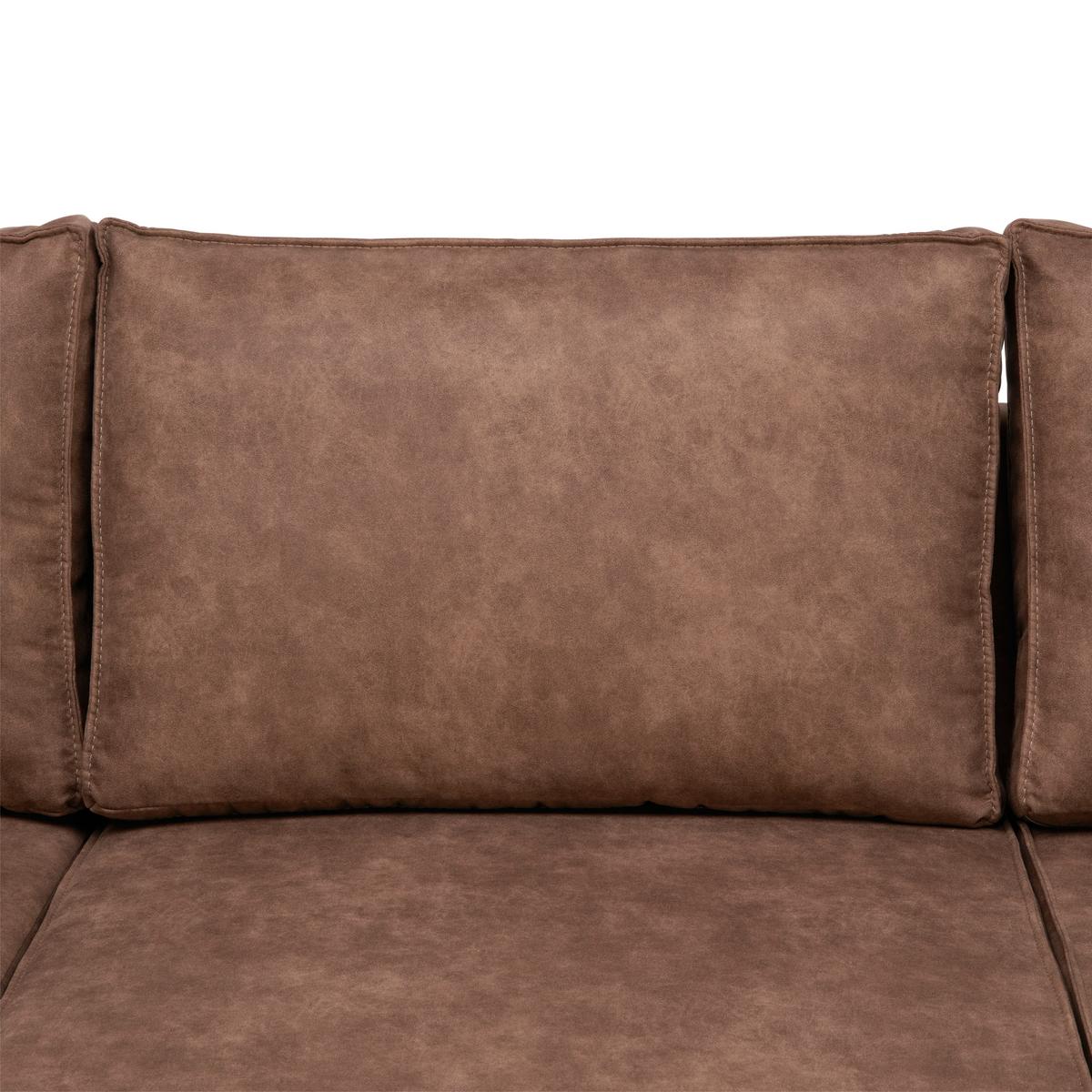 Sarokkanapé Kobe - barna, Design, textil (222/272cm) - Livetastic