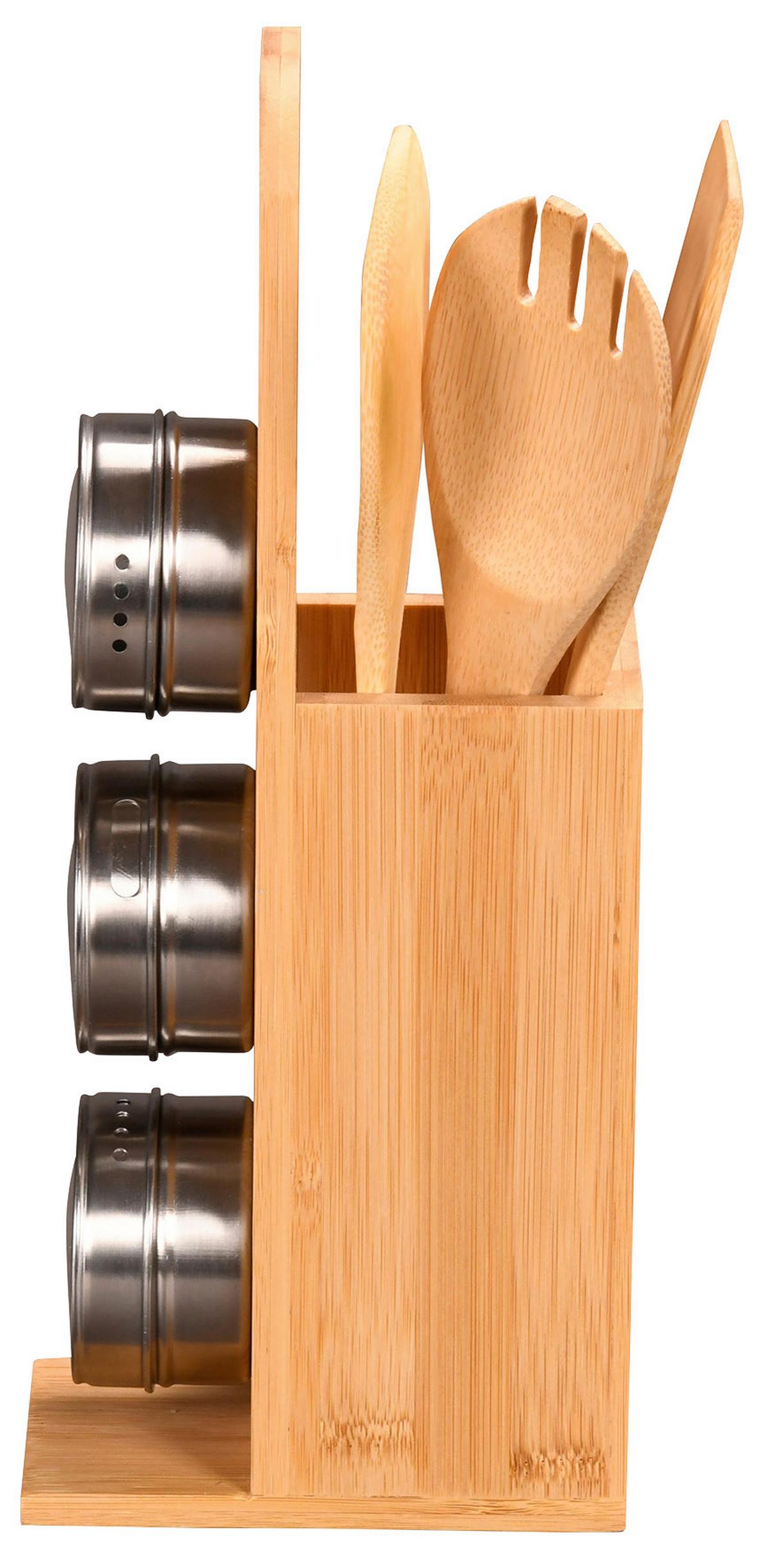 Küchenhelferset 7-teilig - Basics, Holz/Metall (8/13/31,5cm) - Kesper