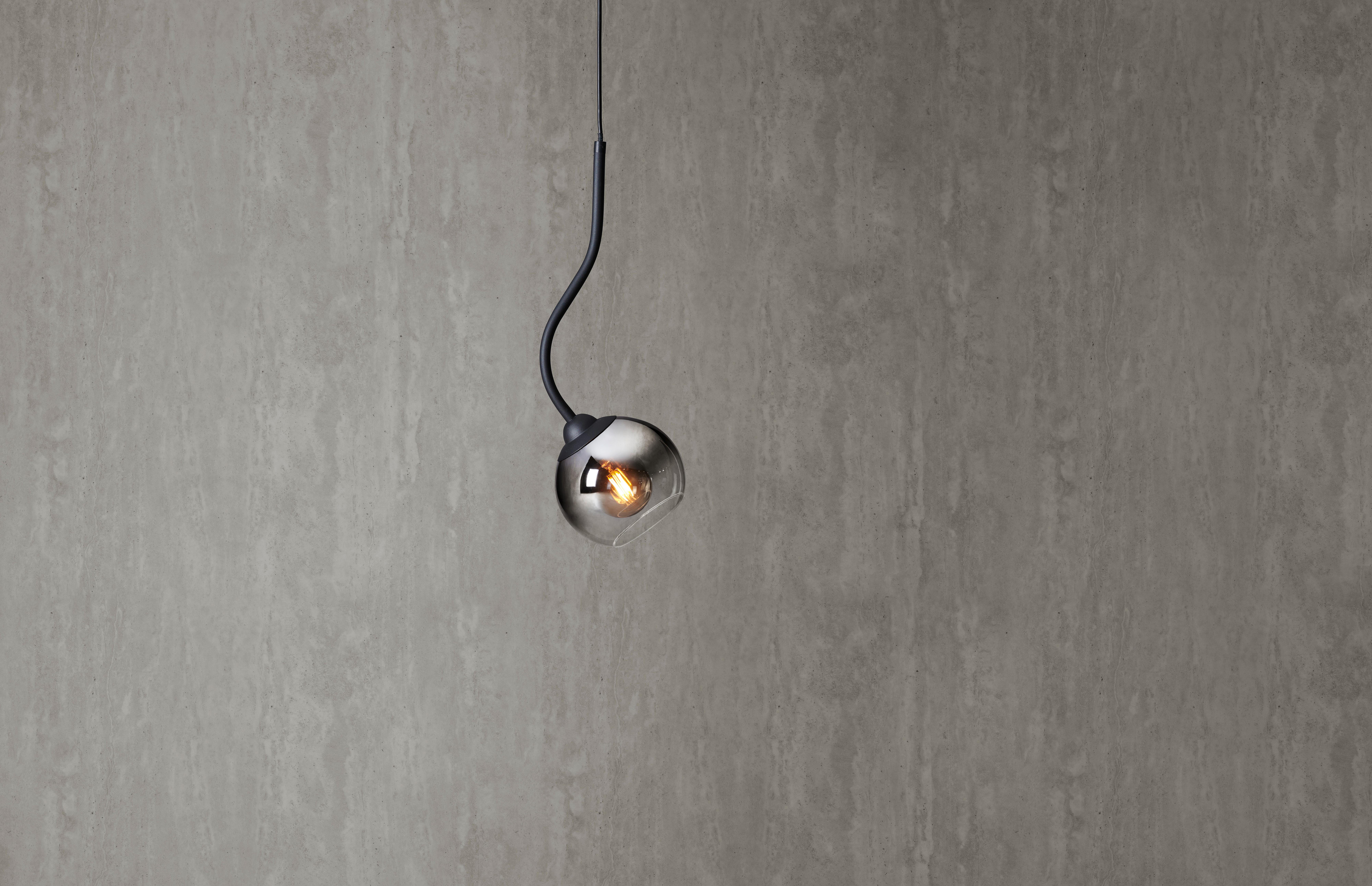 Závěsné Svítidlo Kian, Bez 1x E27 Max. 25w - černá, Moderní, kov/plast (18/120cm) - Visiona